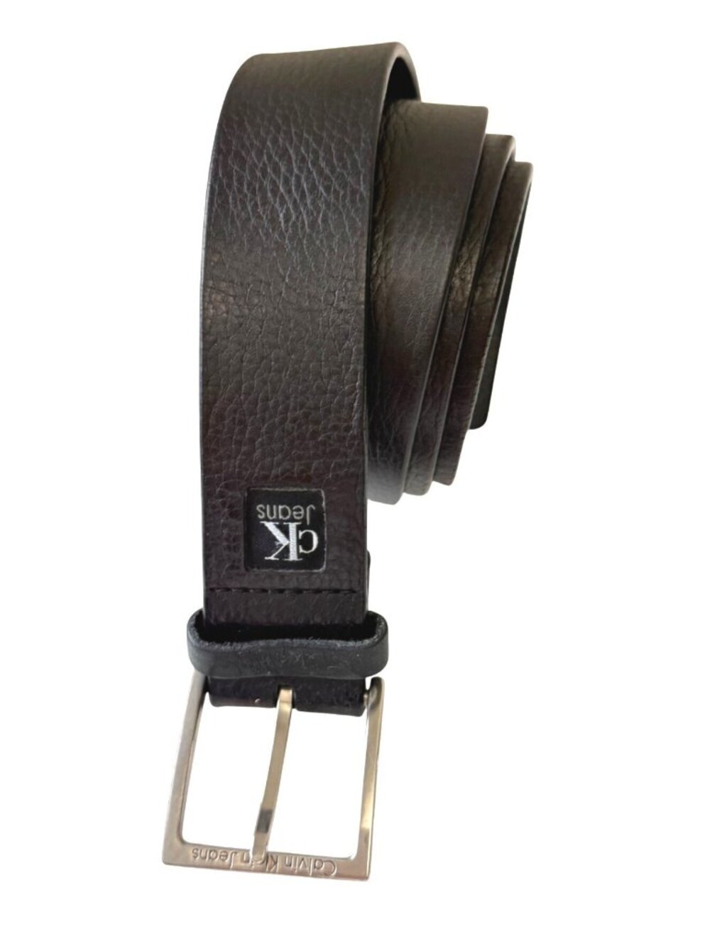 Calvin Klein Jeans Men's Leather Belt 38 Everyday Basic Minimalist Office Wear